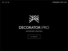 Tablet Screenshot of decorator.pro